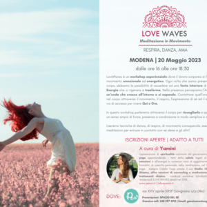 evento workshop meditazione modena love waves