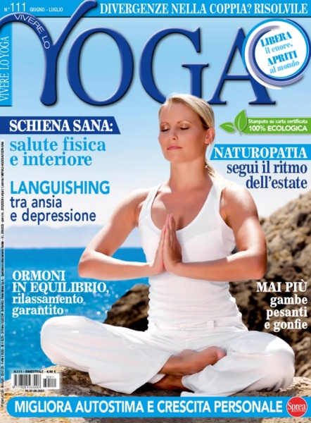 copertina vivere lo yoga magazine giugno - luglio 2023